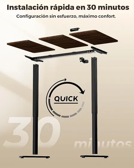 Raplink 120x60, escritorio elevable con tablero de 120 cm de ancho — imagen 6 de 6