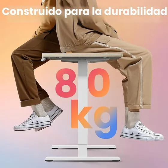 VASAGLE sin tablero (estructura), escritorio elevable de color negro tinta — imagen 6 de 6
