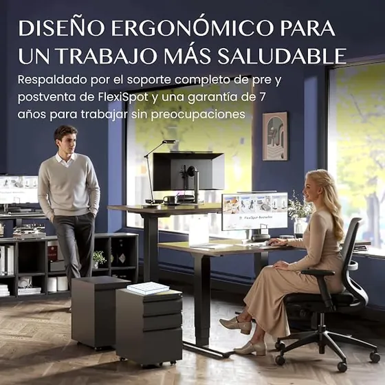 FLEXISPOT EC5 Plus (estructura), escritorio elevable de color negro — imagen 5 de 6