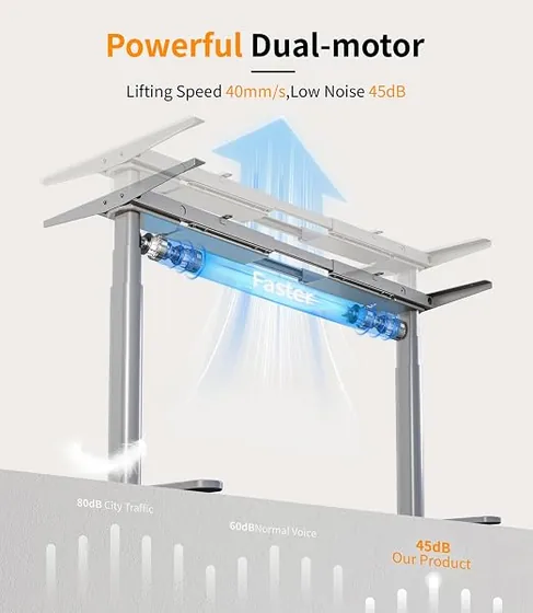 MAIDeSITe EL2 Plus (estructura), escritorio elevable de color gris — imagen 5 de 6