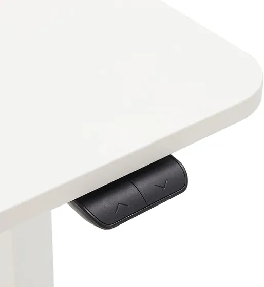 Amazon Basics 120x60, escritorio elevable de color blanco con tablero de 120 cm de ancho — imagen 6 de 6