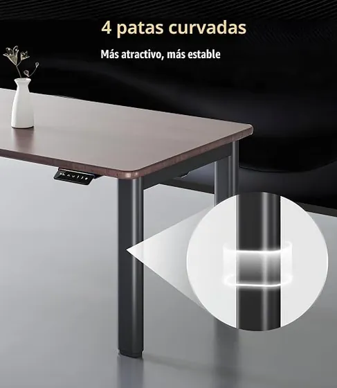 MAIDeSITe T4 (estructura), escritorio elevable de color negro — imagen 5 de 6