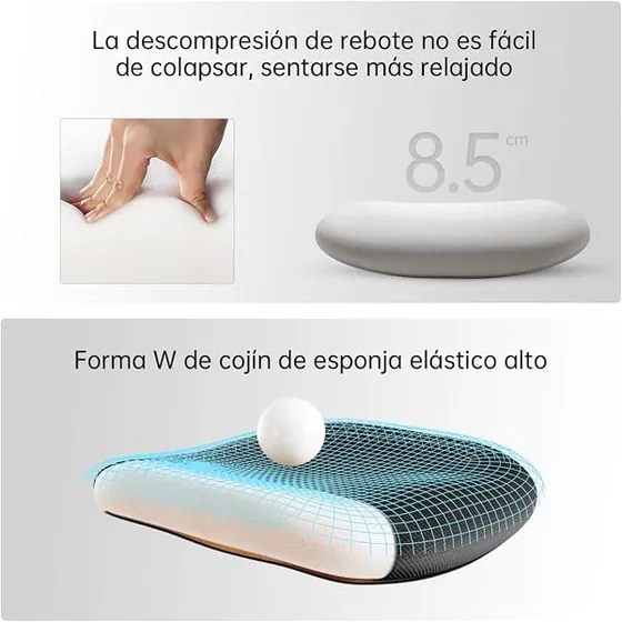 SIHOO M18, silla de escritorio de color negro con respaldo de malla transpirable — imagen 4 de 6