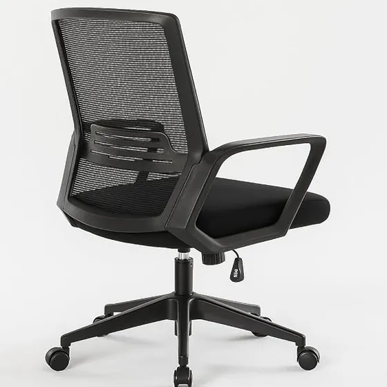 T-LoVendo de asiento acolchado, silla de escritorio de color negro con respaldo de acolchado tapizado — imagen 6 de 6