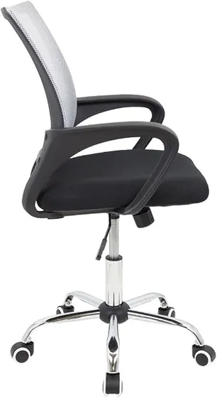 CashOffice de malla, silla de escritorio de color gray con respaldo de malla transpirable — imagen 4 de 5