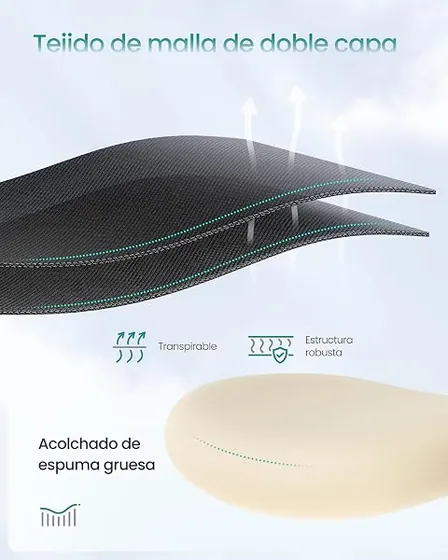 SONGMICS de 150 kg, silla de escritorio de color negro tinta con respaldo de malla transpirable — imagen 6 de 6